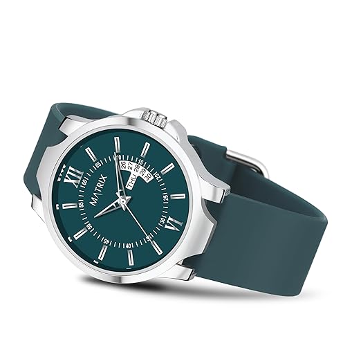 Matrix Antique 2.0 Day & Date Softest Silicone Strap Analog Watch for Men & Boys - Itsmygadgets