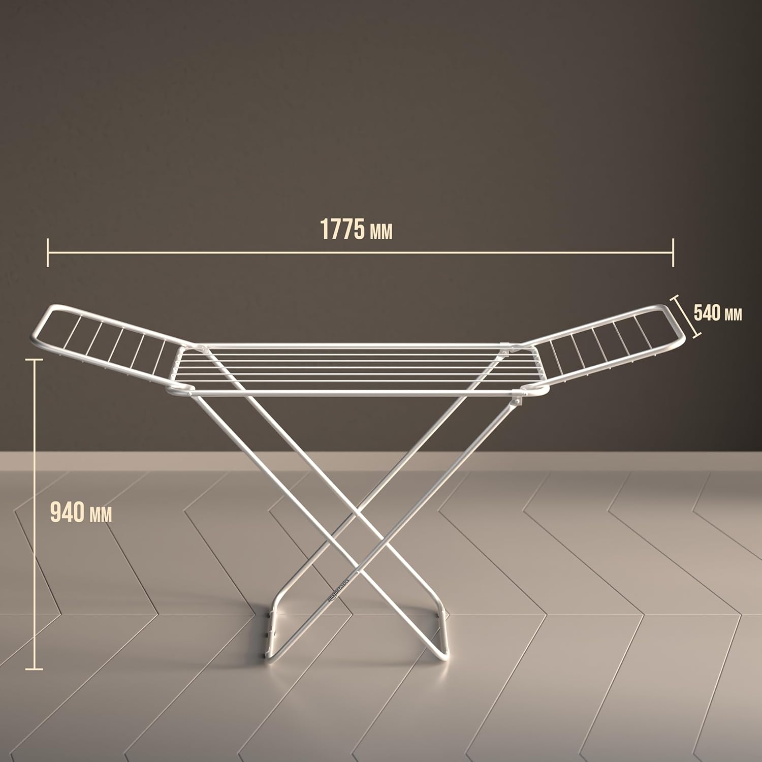 Amazon Basics Premium Cloth Drying Stand - 3 Way Folding, Lightweight, 42 Feet Drying Length - Itsmygadgets