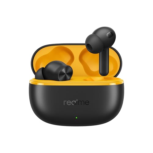realme Buds T200 Lite Bluetooth in Ear Earbuds,4 Mic, AI ENC for Calls,48 Hours Total Playback with Fast Charging and Low Latency Gaming TWS,Google Fast Pair, with mic (Volt Black) - Itsmygadgets