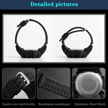 Acnos® Premium Brand - A Digital Watch Shockproof Multi-Functional Automatic 5 Color Army Strap Waterproof Digital Sports Watch for Men's Kids Watch for Boys Watch for Men Pack of 1 - Itsmygadgets
