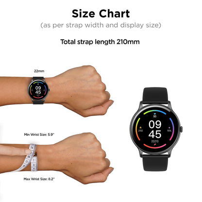 Fire-Boltt Phoenix Smart Watch with Bluetooth Calling 1.38,120+ Sports Modes, 240 * 240 PX High Res with SpO2, Heart Rate Monitoring & IP67 Rating (Black) - Itsmygadgets