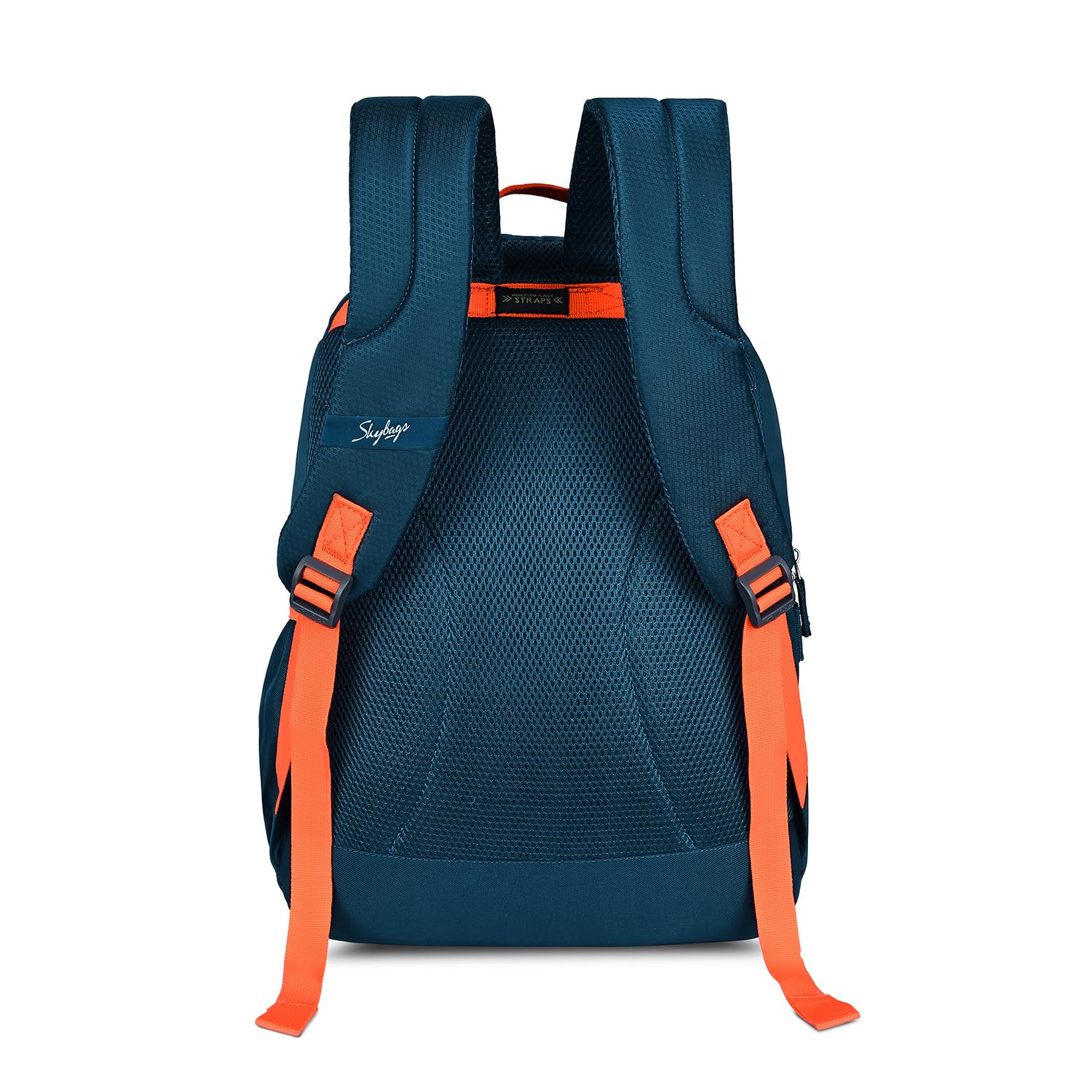 Skybags Unisex Brat 20L Premium Polyester Adjustable Straps 4 Compartment Backpack (E) Navy - Itsmygadgets