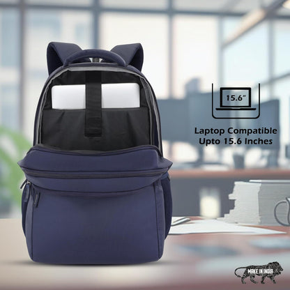 Lavie Sport 47cm Osprey 28 litres Laptop Backpack for Men & Women | Business Laptop Bag | Upto 15.6" Notebook/MacBook Compatible (Navy) - Itsmygadgets