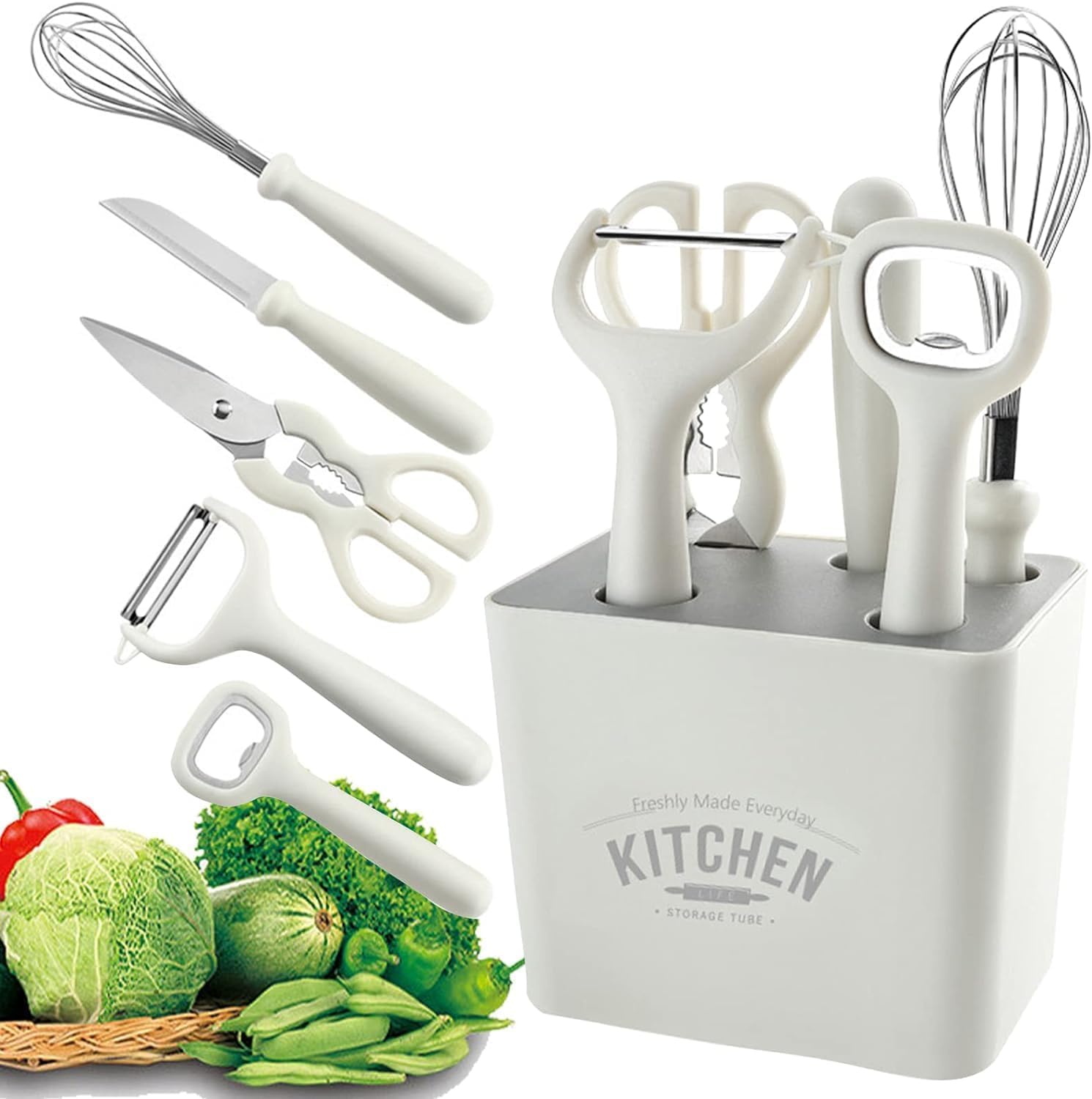 Mirramor Stainless Steel 6-Piece Kitchen Gadgets Set, Kitchen Scissors, Kitchen Utensils Set - Itsmygadgets