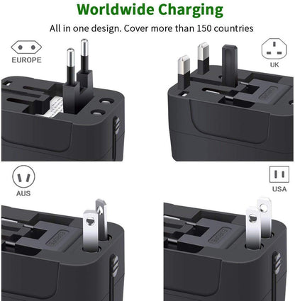 RTS Universal Travel Adapter, International All in One Worldwide Travel Adapter - Itsmygadgets
