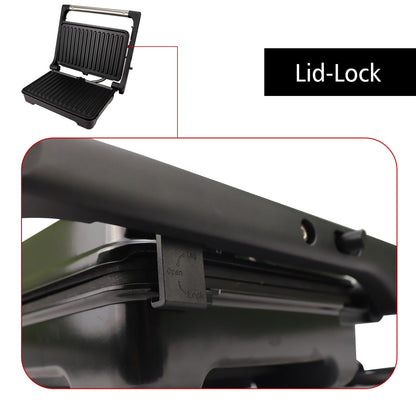 iBELL SM1700G Sandwich Maker with Floating Hinges, 1700Watt, 180 Degree Openable Plates - Itsmygadgets