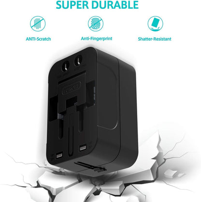 RTS Universal Travel Adapter, International All in One Worldwide Travel Adapter - Itsmygadgets