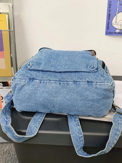 ZAINTO Denim Backpacks for men and women Stylish Outdoor Travel bag - Itsmygadgets