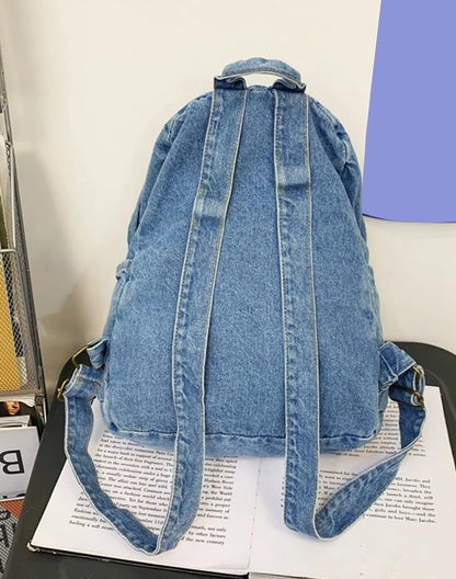 ZAINTO Denim Backpacks for men and women Stylish Outdoor Travel bag - Itsmygadgets