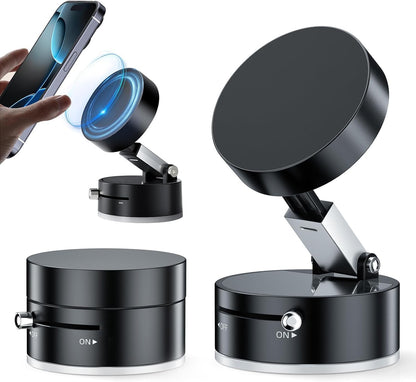 DUKAAN 360° Vaccum Magnetic Phones Holder, Magnetic Car Phone Mount - Itsmygadgets