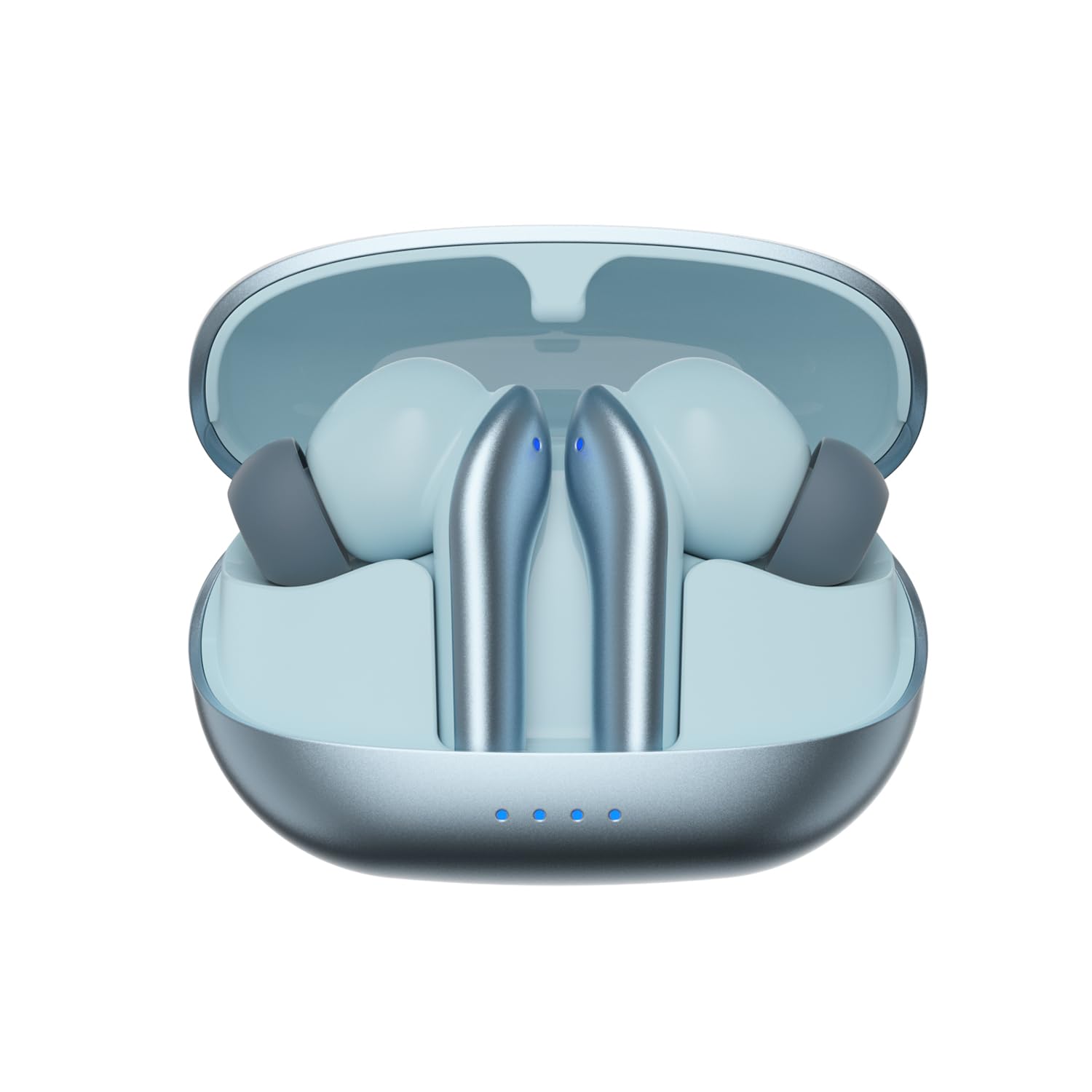 amazon basics TWS in-Ear Earbuds (AB-T08) - C1 with Fast Charging up to 50 Hours of Playtime | Dual 10mm Driver | IPX4 Water-Resistance | Bluetooth 5.3 | Charging Case with Mic | Touch Control (Blue) - Itsmygadgets