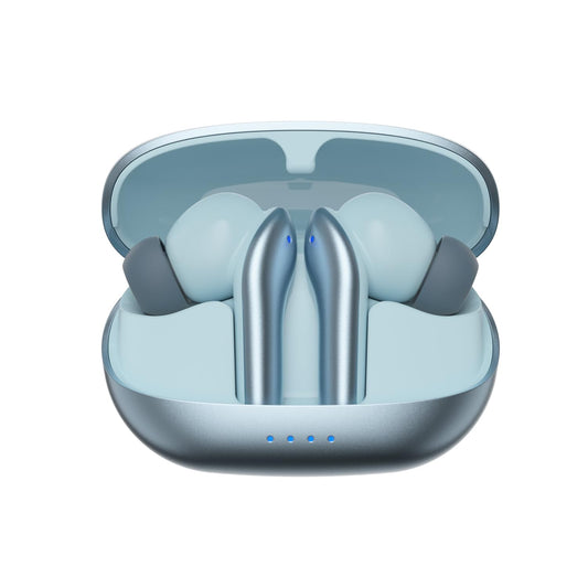 amazon basics TWS in-Ear Earbuds (AB-T08) - C1 with Fast Charging up to 50 Hours of Playtime | Dual 10mm Driver | IPX4 Water-Resistance | Bluetooth 5.3 | Charging Case with Mic | Touch Control (Blue) - Itsmygadgets