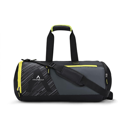 Aristrocrat Beast Polyester 48cm Gym Duffle Bag for Men and Women with Multiple Pockets and Separate Shoe Compartment for Travel, Sports and Workouts - Itsmygadgets