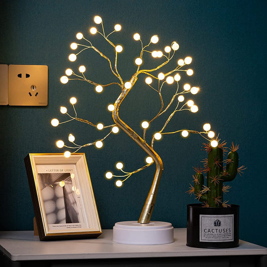 REFULGIX 36 LED Pearl Bonsai Tree Lamp with Touch Switch | USB & Battery Operated Decorative Light - Itsmygadgets