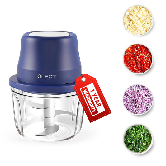 Qlect Automatic Electric Chopper for Kitchen | Rechargeable Wireless Chopper | Stainless Steel Blades - Itsmygadgets