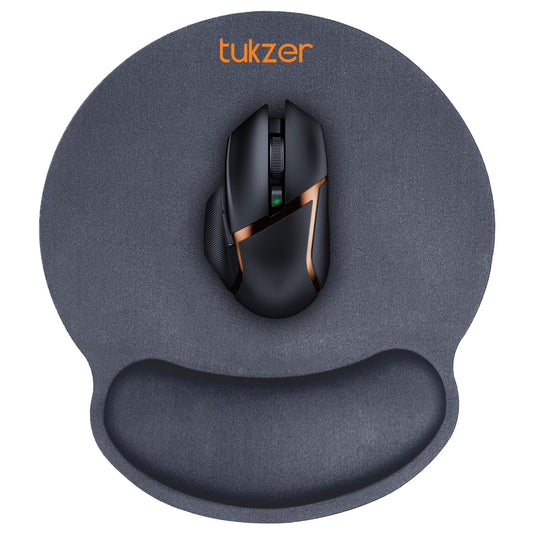 Tukzer Gel Mouse Pad| Memory Foam Cushion Mousepad with Wrist Support, Ergonomic Design| Non-Slip Rubber Base| Suitable for Gaming, Computer, Laptop, Home & Office Non-Slip Rubber Base (Dark Blue) - Itsmygadgets