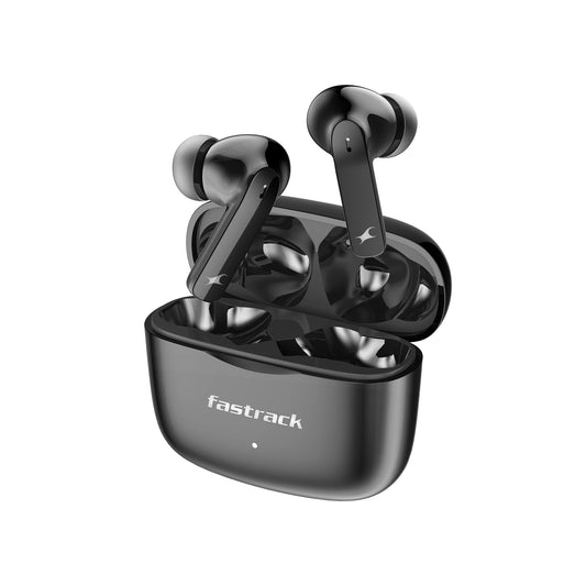 Fastrack Fpods FE100|BT5.4 TWS in Ear Earbuds, 40Hrs Playtime, 13mm Extra Deep Bass Drivers, Dual Mic ENC for Crystal Clear Calls, Low Latency Gaming Mode Upto 60ms - 120 Mins in 10 Mins - Itsmygadgets