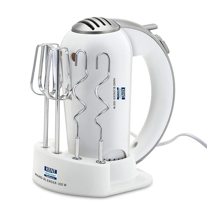 KENT 16051 Hand Blender 300 W | 5 Variable Speed Control | Multiple Beaters & Dough Hooks - Itsmygadgets