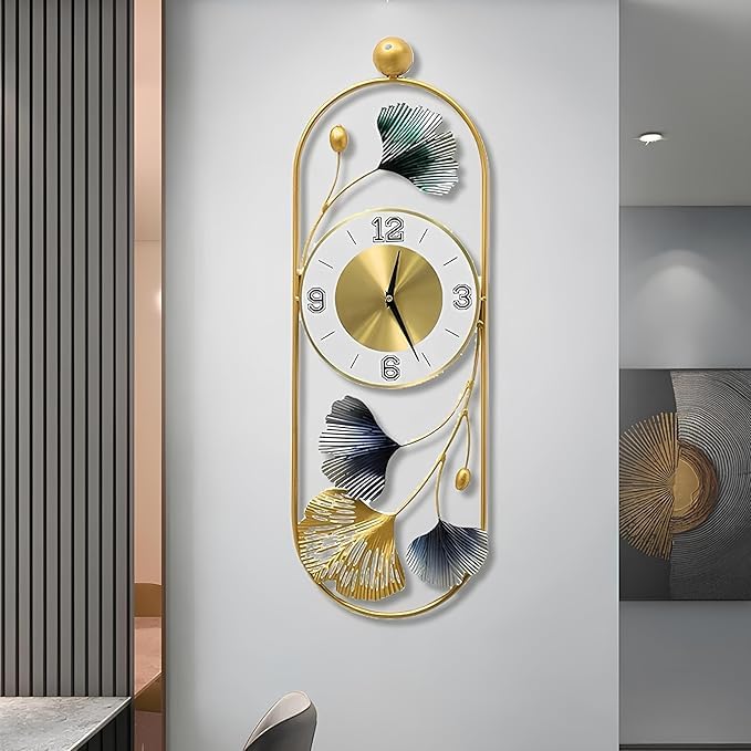 Large Antique Wall Clock for Living Room | Stylish Metal Designer Wall Clock India