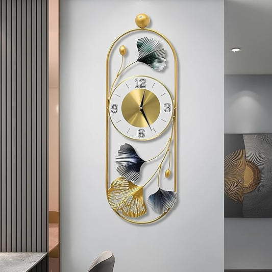 Analog Metal Wall Clock Wall Sculpture Wall Hanging Showpiece Perfect for Home and Office - Itsmygadgets