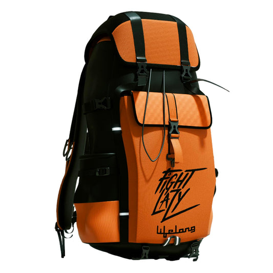 Lifelong 80 Ltr Travel Backpack - Rucksack Bags For Men & Women's - Trekking Bag Laptop Compartment - Tourist Bag For Travel, Hiking, Camping & Trekking- Rucksack Bag Accessories - Orange, 1 - Itsmygadgets