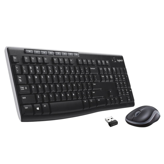 Logitech MK270r Wireless Keyboard and Mouse Combo for Windows, 2.4 GHz Wireless, Spill-resistant Design, 8 Multimedia & Shortcut Keys, 2-Year Battery Life, PC/Laptop- Black - Itsmygadgets