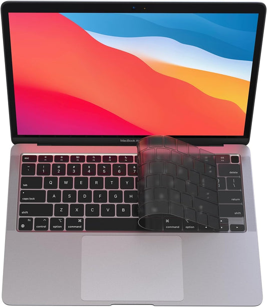 Oaky Keyboard for MacBook Air M1 13 inch 2020 Release Model A2179, A2337 Touch ID & Retina Display Ultra Thin Keyboard Cover Waterproof Dust-Proof Keyboard Protector Protective Skin -Translucent Grey - Itsmygadgets