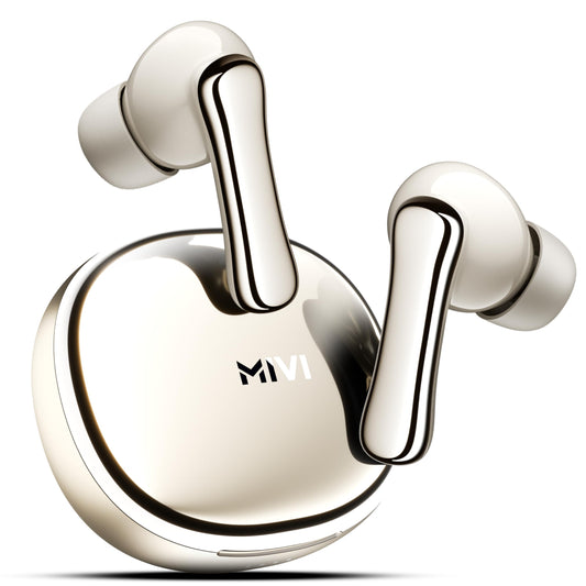Mivi SuperPods Halo [Flagship Launch], 35dB ANC Active Noise Cancellation in Ear Ear Buds Wireless, Spatial Audio, 60HRS Battery,13mm Drivers, IPX4, v5.4 Bluetooth Earbuds with Mic - Itsmygadgets