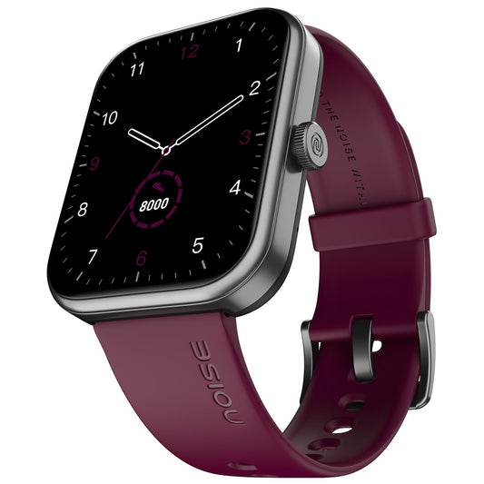 Noise Pulse 2 Max 1.85" Display, Bluetooth Calling Smart Watch, 10 Days Battery, 550 NITS Brightness, Smart DND, 100 Sports Modes, Smartwatch for Men and Women (Deep Wine) - Itsmygadgets