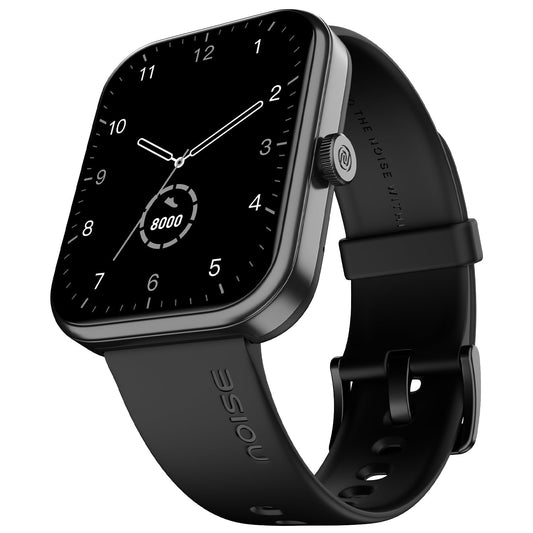 Noise Pulse 2 Max 1.85" Display, Bluetooth Calling Smart Watch, 10 Days Battery, 550 NITS Brightness, Smart DND, 100 Sports Modes, Smartwatch for Men and Women (Jet Black) - Itsmygadgets