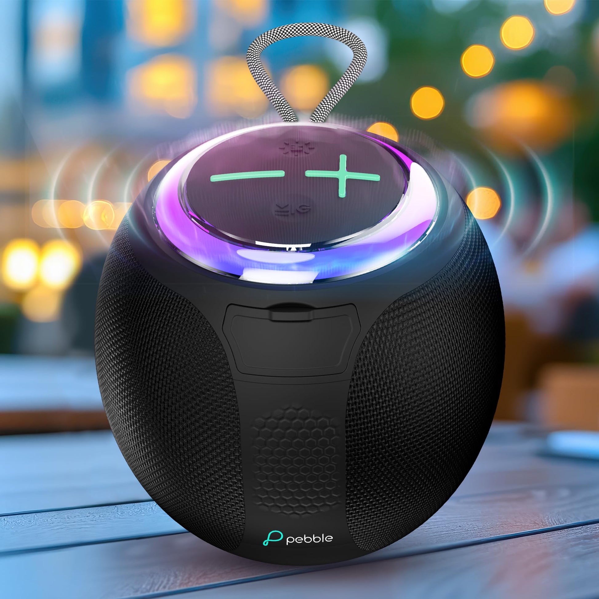 Pebble Boom 8W Bluetooth Speaker | Deep Bass | RGB LED | Bluetooth 5.3 | Voice Assistant | TWS Connectivity | 6 Hours Battery | Stylish Premium Design - Itsmygadgets