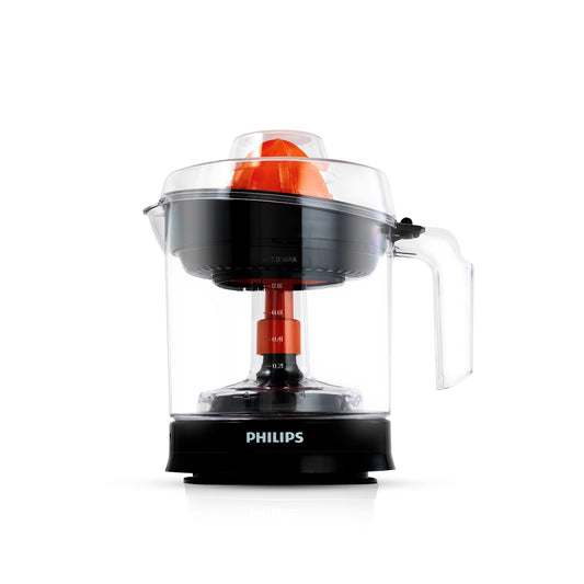 PHILIPS Citrus Press Juicer HR2799/00, Black & Transparent, Large - Itsmygadgets