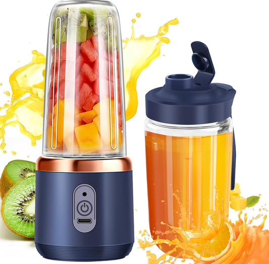 Qlect Portable Blender for Smoothies & Juices | 400ML Compact Jar for Soft Fruits - Itsmygadgets