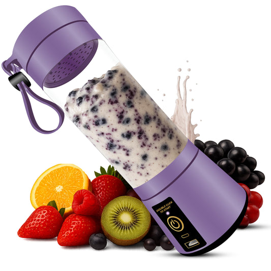 Portable Juicer Mixer Blender For Juices, Smoothies, Cold Coffee, Rechargeable 6 Blades Bottle - Itsmygadgets