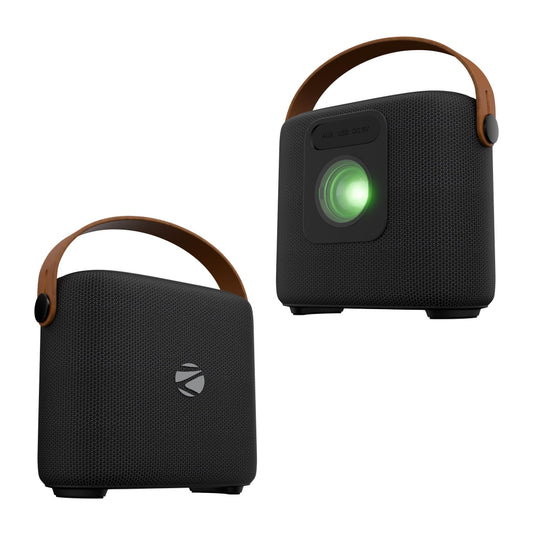 ZEBRONICS Sound Feast 70, Portable Bluetooth Speaker, 10 Watts, Upto 10h Backup, Ambient RGB Projection, Bluetooth | USB | AUX, TWS, Passive Radiator, Carry Loop - Itsmygadgets