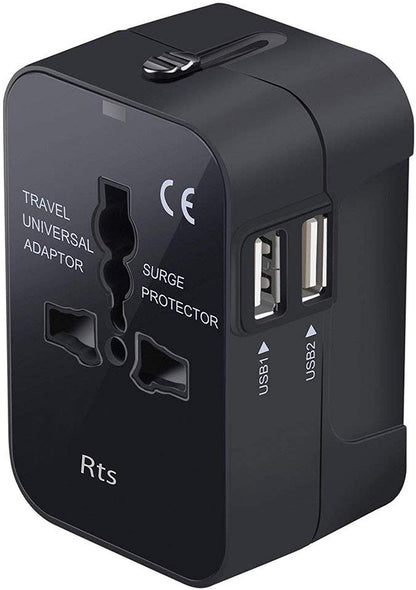 RTS Universal Travel Adapter, International All in One Worldwide Travel Adapter - Itsmygadgets