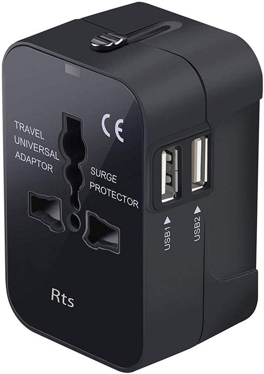 RTS Universal Travel Adapter, International All in One Worldwide Travel Adapter - Itsmygadgets