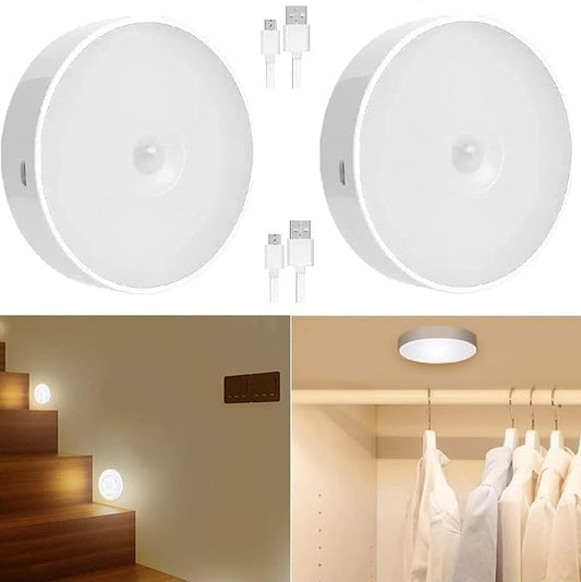 KEYORA Motion Sensor Night Light for Home with USB Charging Battery Rechargeable Wireless - Itsmygadgets