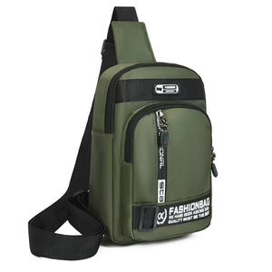 SRZ Crossbody Sling Bag | Water Resistant | Glossy Vibrant Colours | Multipurpose Chest Bag Shoulder Bag | 4 Pockets | Adjustable Shoulder Strap (SMALL, 26x17x8 cm)
