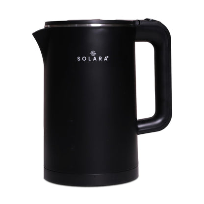 SOLARA Premium Electric Kettle Xtra Large, 1500 Watt, 1.8L Double Wall 100% Stainless Steel - Itsmygadgets