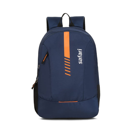Safari Flash Medium 26L Water Resistant Polyester Casual 4 Compartment Backpack- Blue - Itsmygadgets