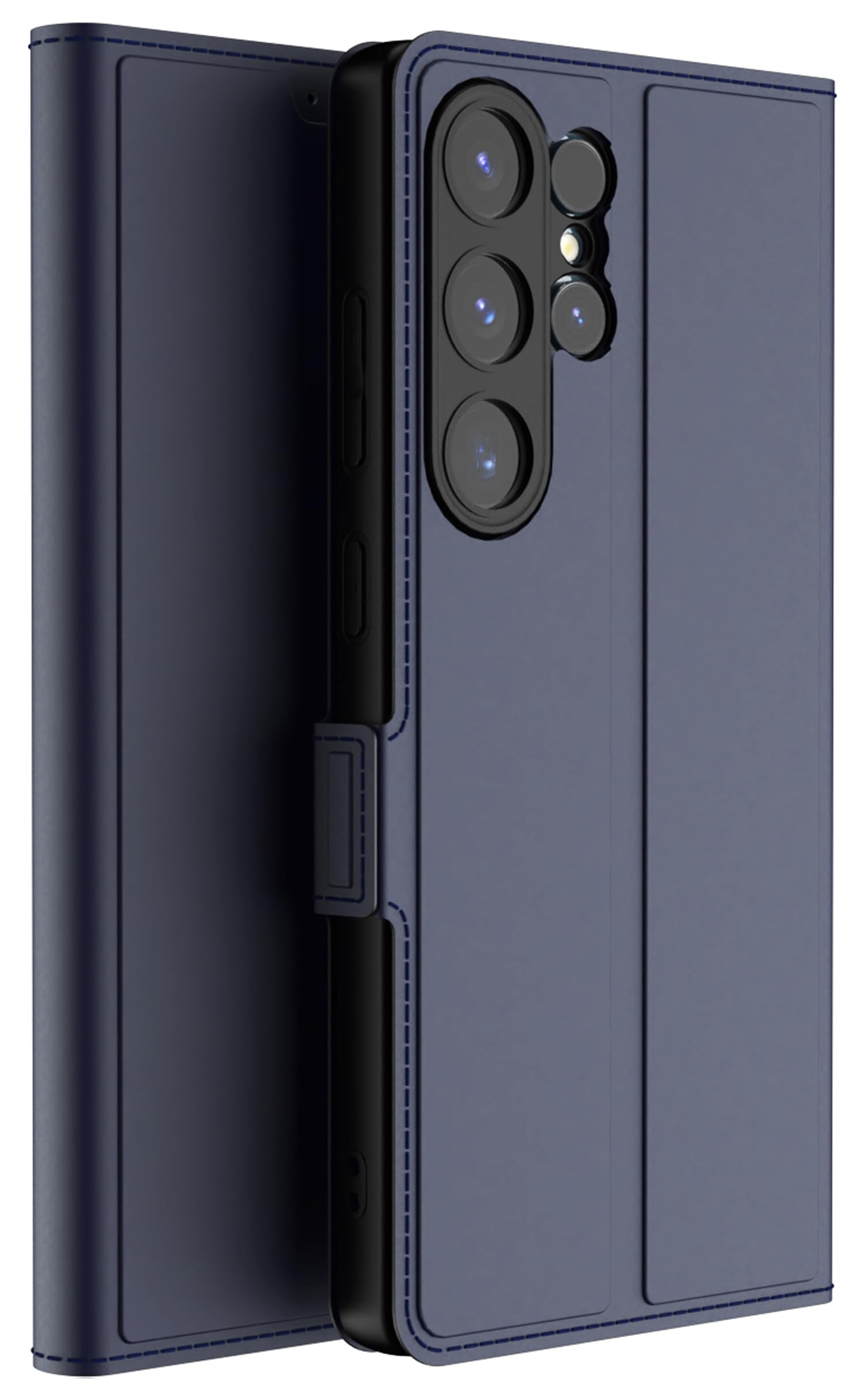 Samsung Galaxy S25 Ultra Flip Cover | Slim PU Leather Wallet Case with Kickstand 
