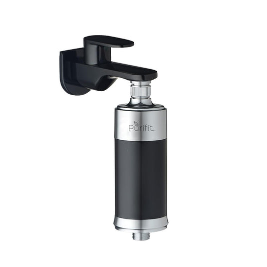 Purifit Plastic Chrome Shower And Tap Filter For Hard Water|Water Softener For Bathroom - Itsmygadgets