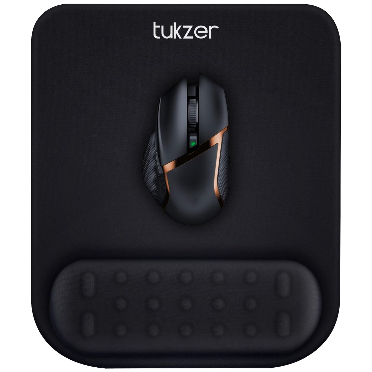 Tukzer Gel Mouse Pad Wrist Rest Memory-Foam Ergonomic Mousepad| Cushion Wrist Support & Pain Relief| Suitable for Gaming, Computer, Laptop, Home & Office Non-Slip Rubber Base (Black) - Itsmygadgets