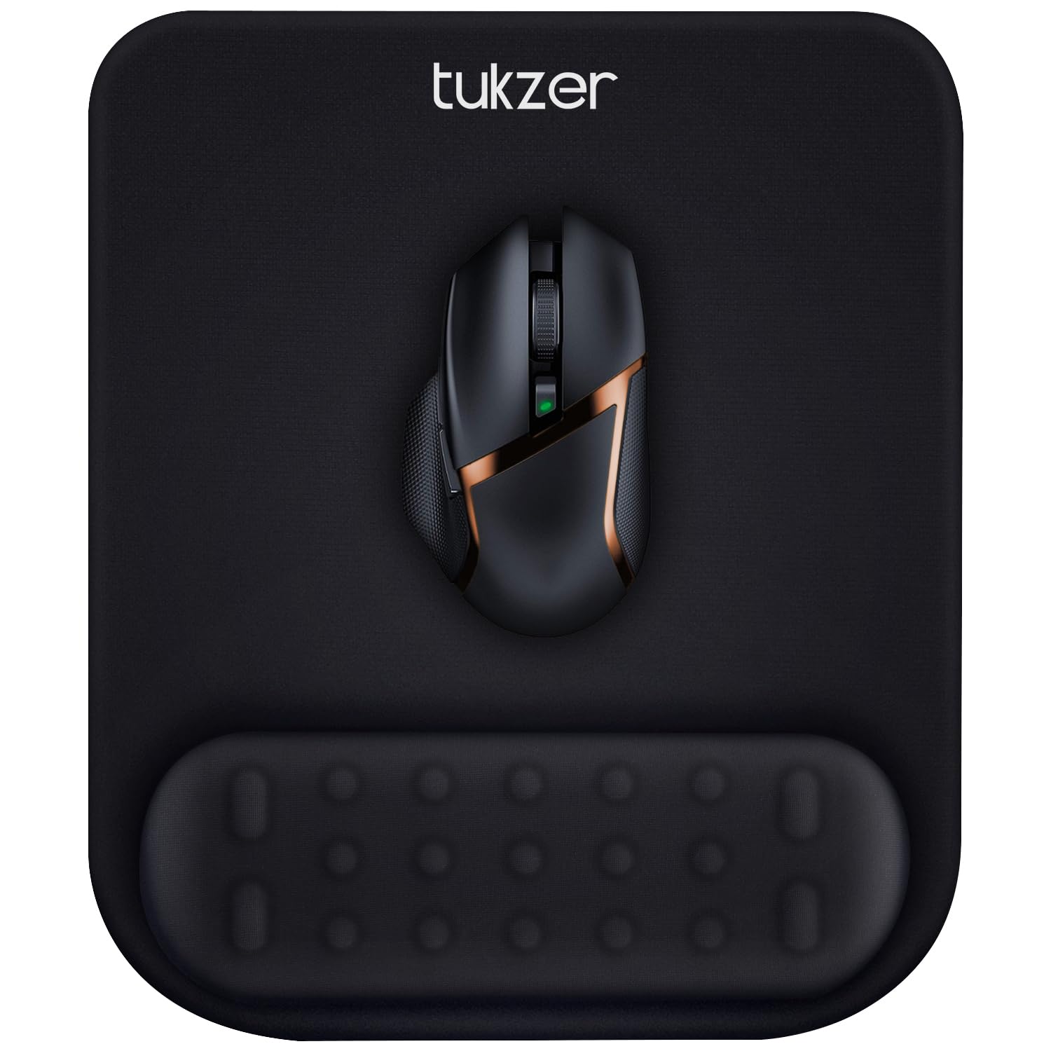 Tukzer Gel Mouse Pad Wrist Rest Memory-Foam Ergonomic Mousepad| Cushion Wrist Support & Pain Relief| Suitable for Gaming, Computer, Laptop, Home & Office Non-Slip Rubber Base (Black) - Itsmygadgets