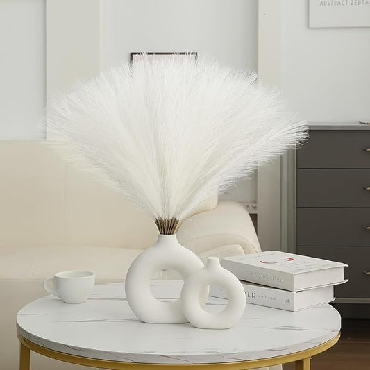 VEEROM Artificial Pampas Grass | wirhout Vase| Fluffy Artificial Flowers for Home Decor - Itsmygadgets