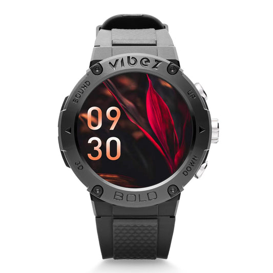 Vibez by Lifelong Bold Smartwatch For Men Bluetooth Calling 1.32" HD Display|24x7 Heart Rate & SpO2 Tracking|Sports Mode|Sleep Monitor|IP67|7 days Battery Backup (VBSWM999, 1 Year Manufacturer Warranty, Black) - Itsmygadgets