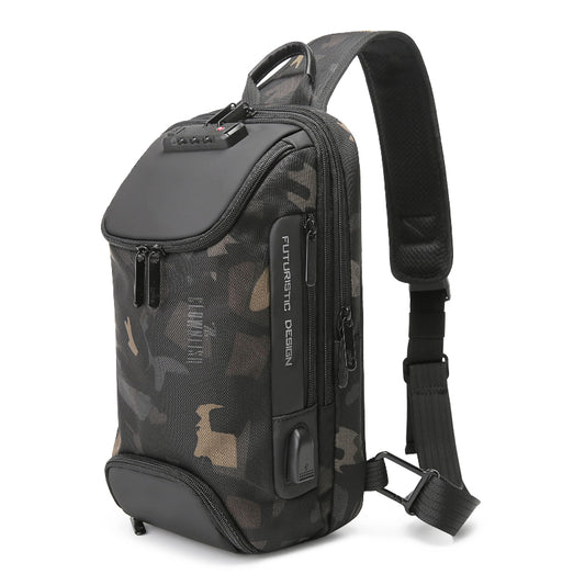 THE CLOWNFISH Sling Bags Sling Backpacks Shoulder Bag Chest Bag Water & Scratch Resistant Anti Theft with USB Port fits up to 11 inches Ipad Crossbody Messenger Sling Bag Side Bag - Itsmygadgets