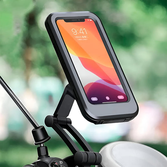 Sounce Bike Phone Mount Waterproof Cell Phone Holder 360 Rotation Motorcycle Smartphone - Itsmygadgets