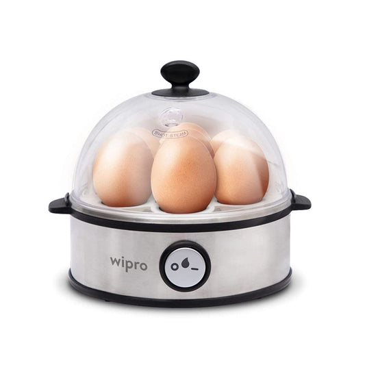 Wipro Vesta Electric Egg Boiler, 360 Watts, 3 Boiling Modes, Stainless Steel Body and Heating Plate - Itsmygadgets